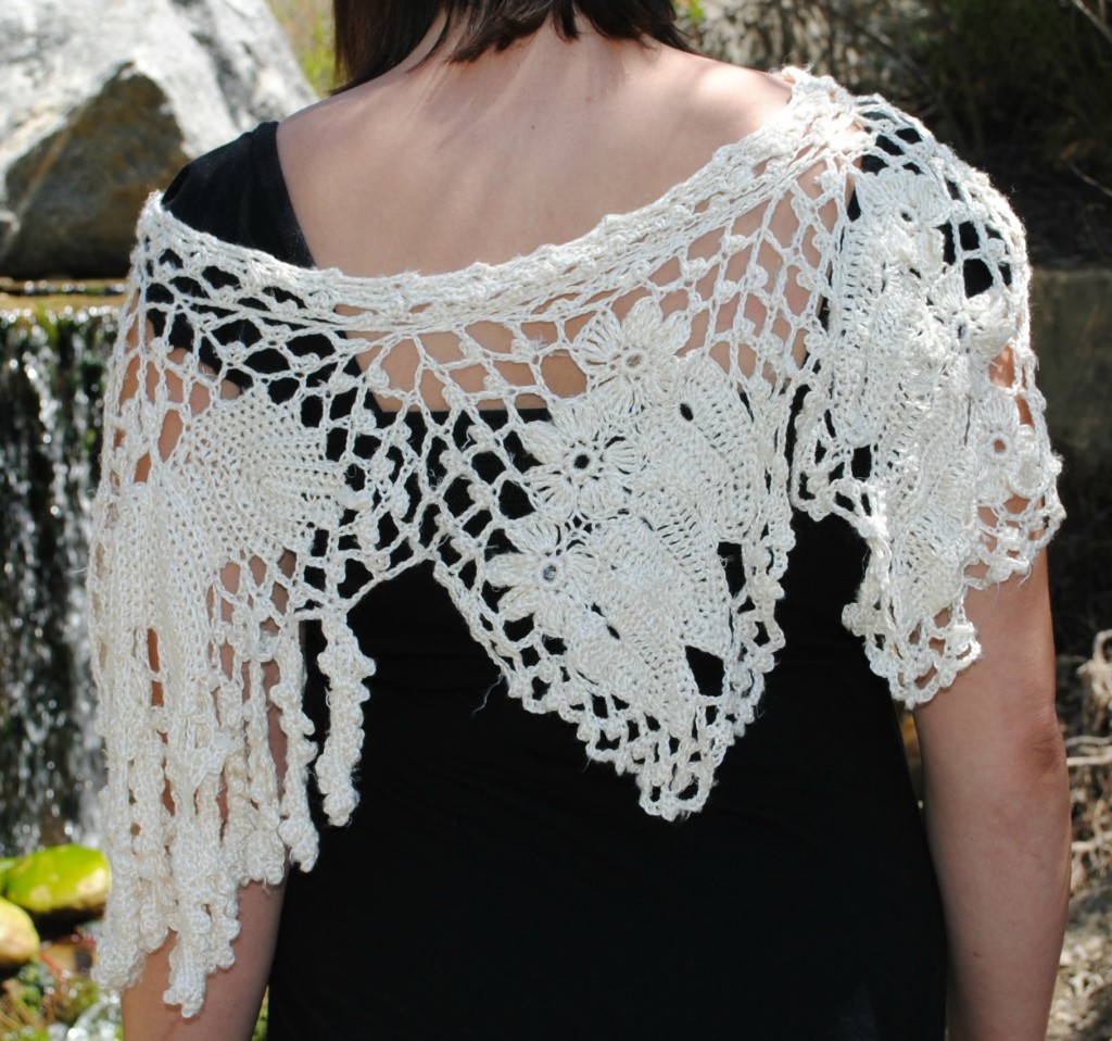 Irish Crochet-inspired Capelet