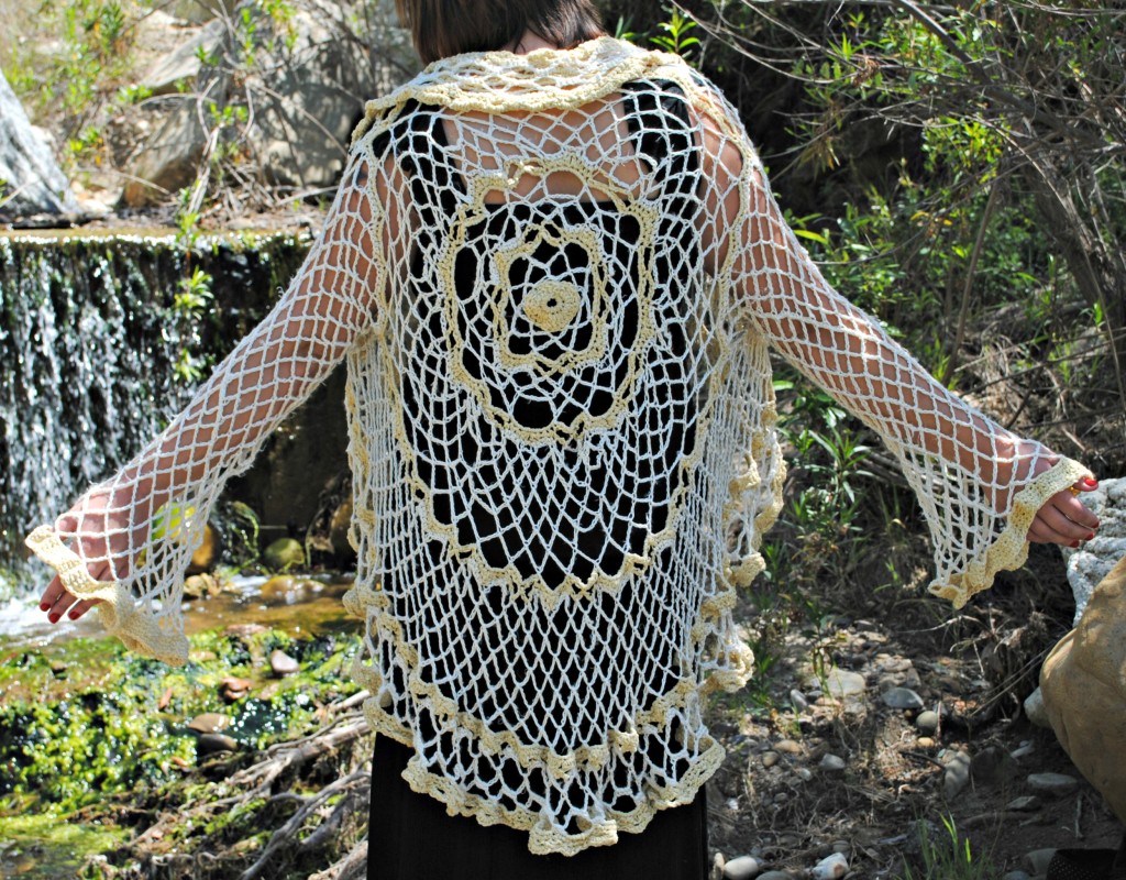 Crocheted Circle Cardigan