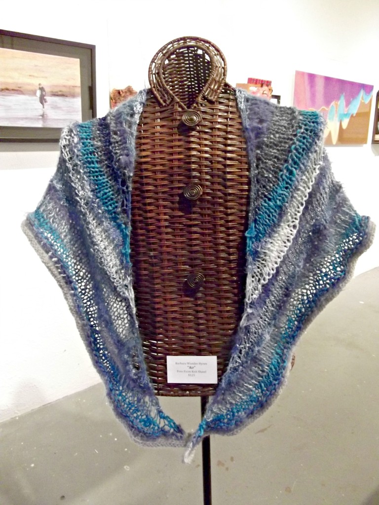 Air, freeform knit shawl 2014