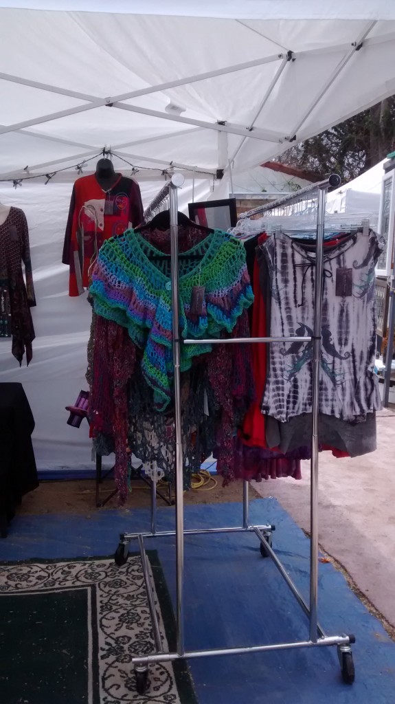 Gypsy Spirit Threadworks booth at ArtWalk 2015