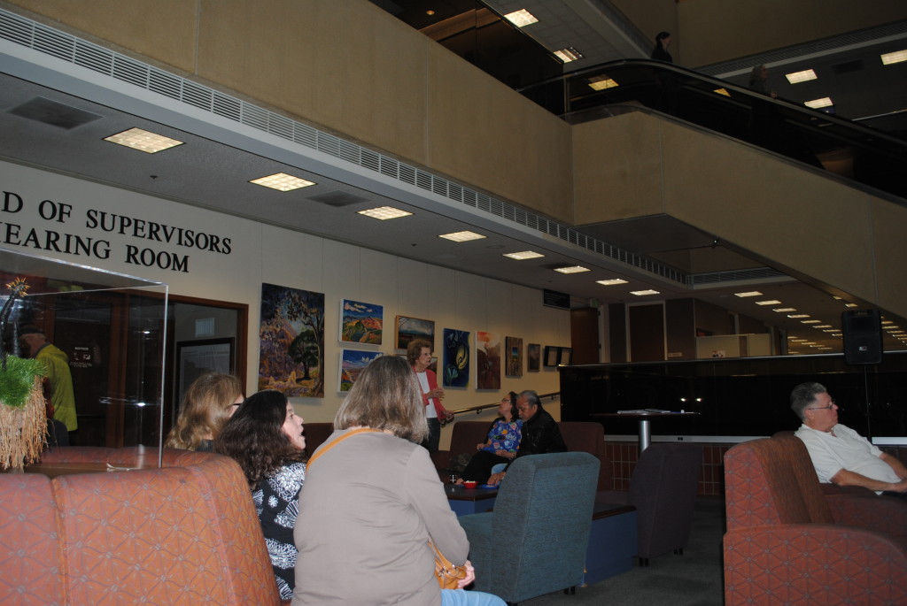 Reception at Ventura County Arts Council Earth Day art exhibit